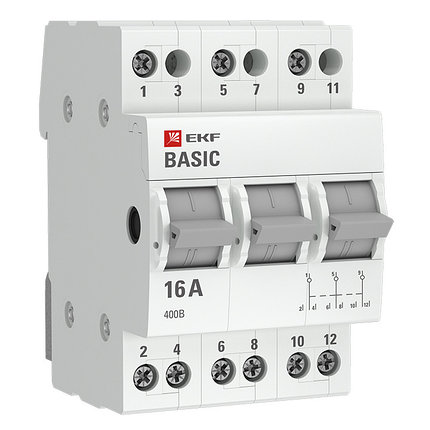 Трехпозиционный переключатель 3P 16А EKF Basic, фото 2