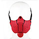 Текстильная красная маска собаки, фото 5