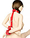 Красный бондаж для шеи и рук на ремнях, фото 4