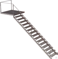 Лестница металлическая уличная модель 40