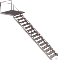 Лестница металлическая уличная  модель 40