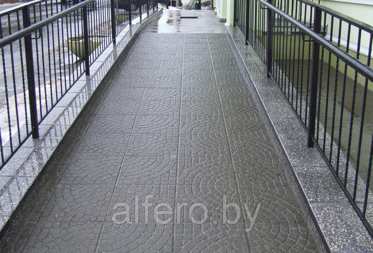 Тротуарная плитка Бавария коричневая сектор 40*40*5 см - фото 3 - id-p202641139