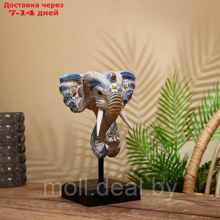 Сувенир "Голова слона" на подставке, албезия 35 см - фото 1 - id-p202611467