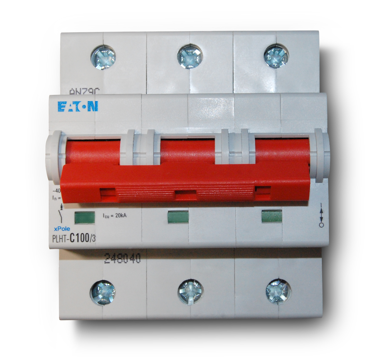 Eaton PLHT 3P 100A, тип C, 20кА, 4,5М Автоматический выключатель