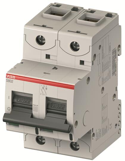 ABB S802С 2P 125A, тип С, 25кА, 3М Автоматический выключатель