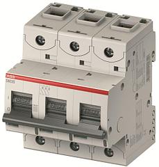 ABB S203С 3P 80A, тип С, 40кА, 3М Автоматический выключатель