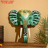 Панно настенное "Голова слона" албезия 40х12х40 см