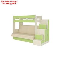Кровать Карамель-75-1 1900х800 Alma 16/Бодега cветлый/Зелёный