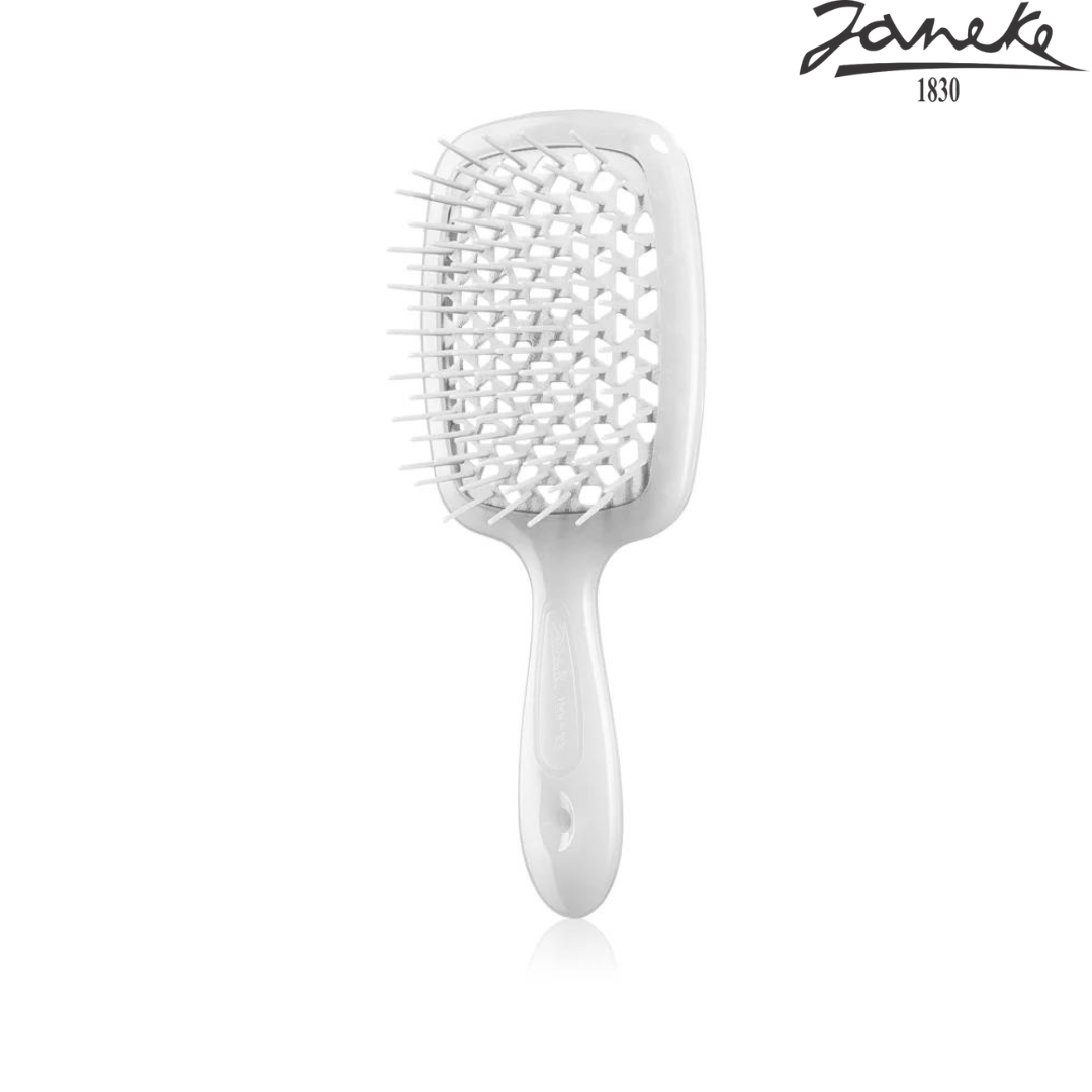 Расческа массажная Janeke Superbrush Small White Белая