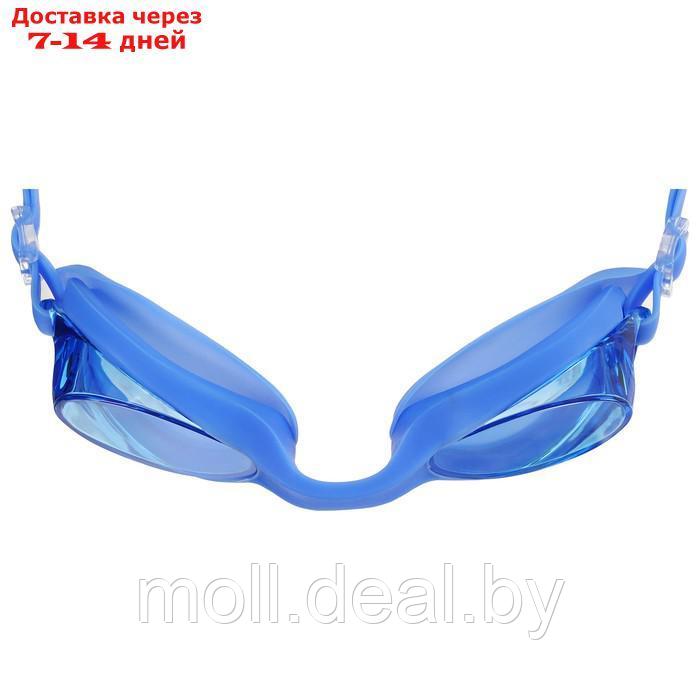 Очки для плавания, взрослые + беруши, цвет цвет синий - фото 2 - id-p202612727