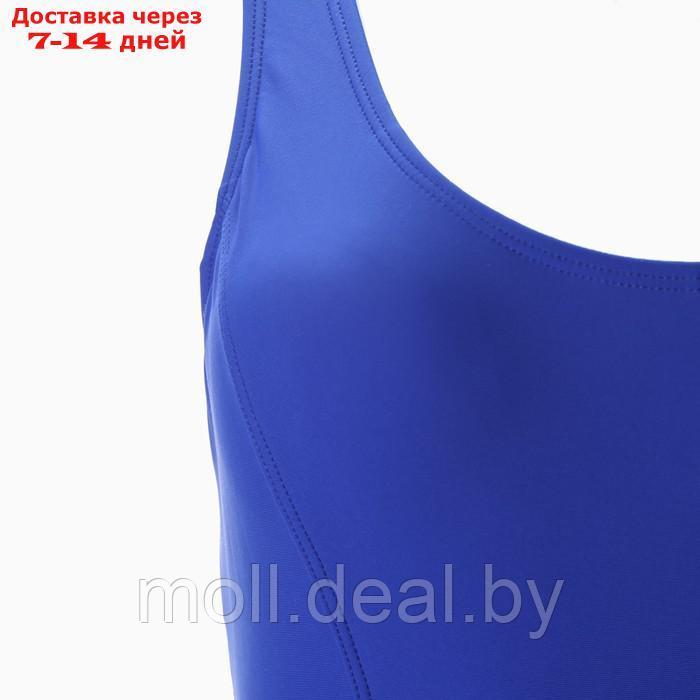 Купальник женский слитный, цвет синий, размер 38 (42) - фото 3 - id-p202612761