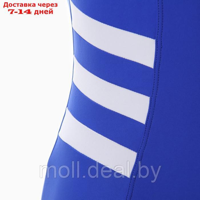 Купальник женский слитный, цвет синий, размер 38 (42) - фото 10 - id-p202612761