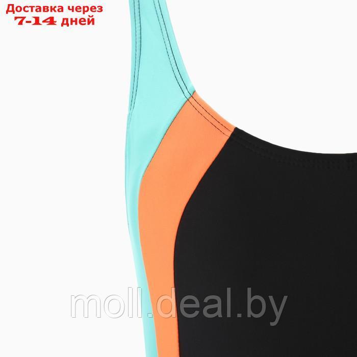 Купальник женский слитный, цвет бирюзовый, размер 38 (42) - фото 2 - id-p202612766