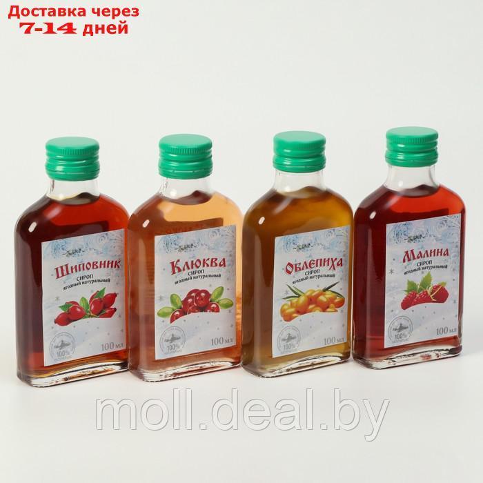 Подарочный набор сиропов Зимние ягоды, 4 шт. по 100 мл - фото 1 - id-p202610822