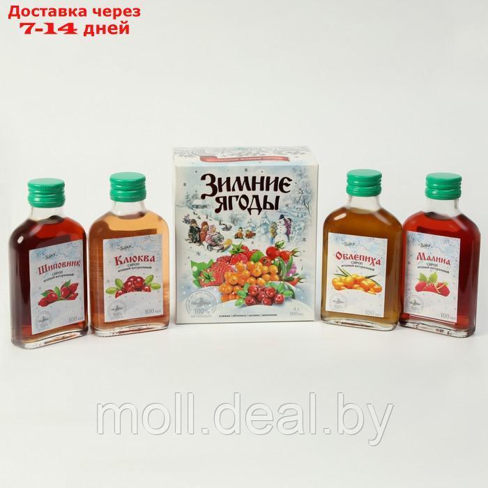 Подарочный набор сиропов Зимние ягоды, 4 шт. по 100 мл - фото 2 - id-p202610822