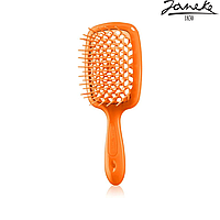 Расческа массажная Janeke Superbrush Small Orange Fluorescente Оранжевая