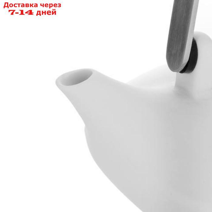Чайный набор Pure, 660 мл/60 мл, 5 предметов, белый - фото 2 - id-p202601013