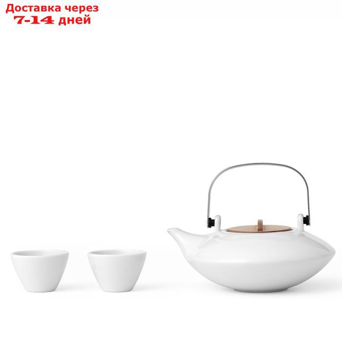 Чайный набор Pure, 360 мл/40 мл, 5 предметов , белый - фото 3 - id-p202601027