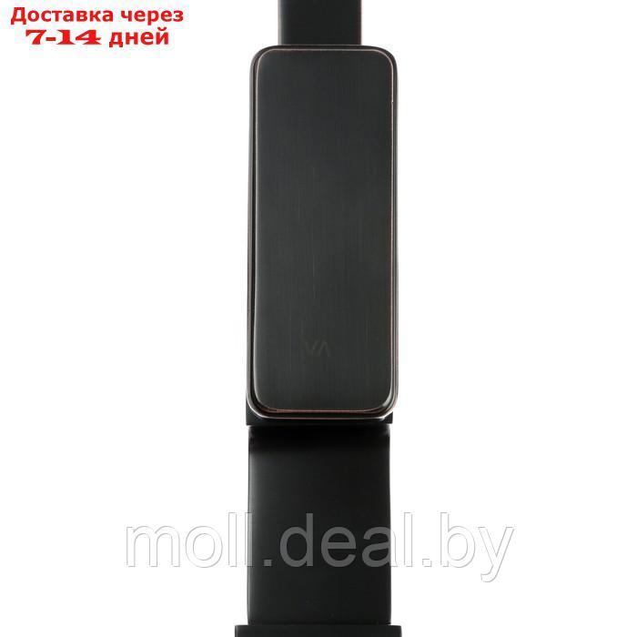 Смеситель для кухни VANN VA K-3 BLACK, однорычажный, высокий излив, черный - фото 3 - id-p202611105