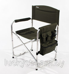 Кресло складное "СЛЕДОПЫТ" 585х450х825 мм, с карманом на подлокотнике