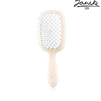 Расческа массажная Janeke Superbrush Small Peach Персиковая с белым