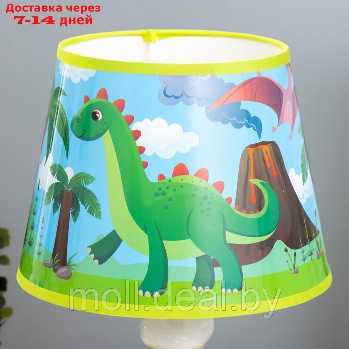 Настольная лампа "Динозавры" Е14 40Вт зеленый 20х20х30 см - фото 6 - id-p202612245