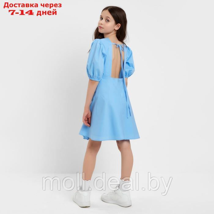 Платье для девочки MINAKU, цвет голубой, рост 140 см - фото 4 - id-p202612263