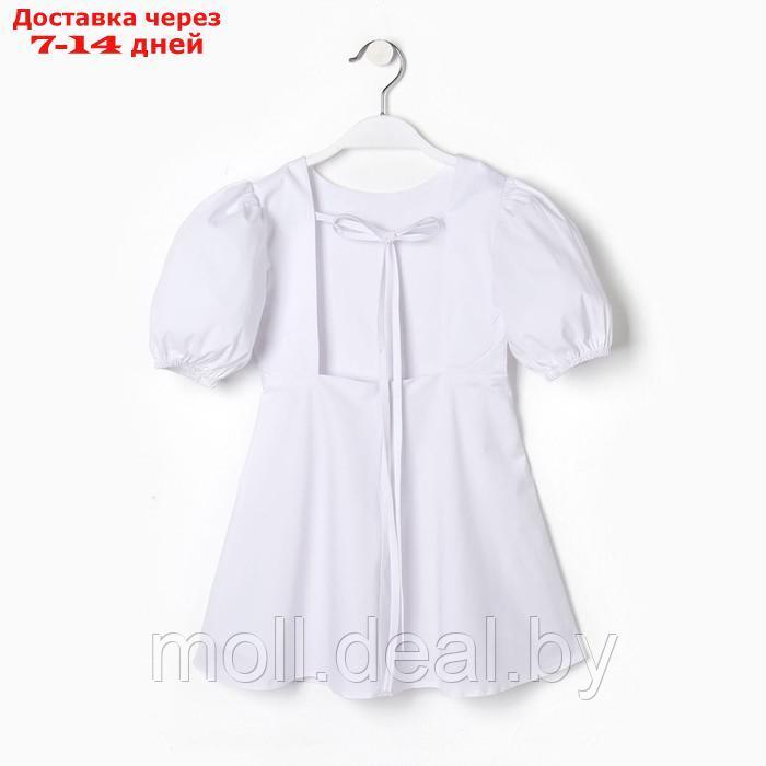 Платье для девочки MINAKU, цвет белый, рост 128 см - фото 2 - id-p202612264