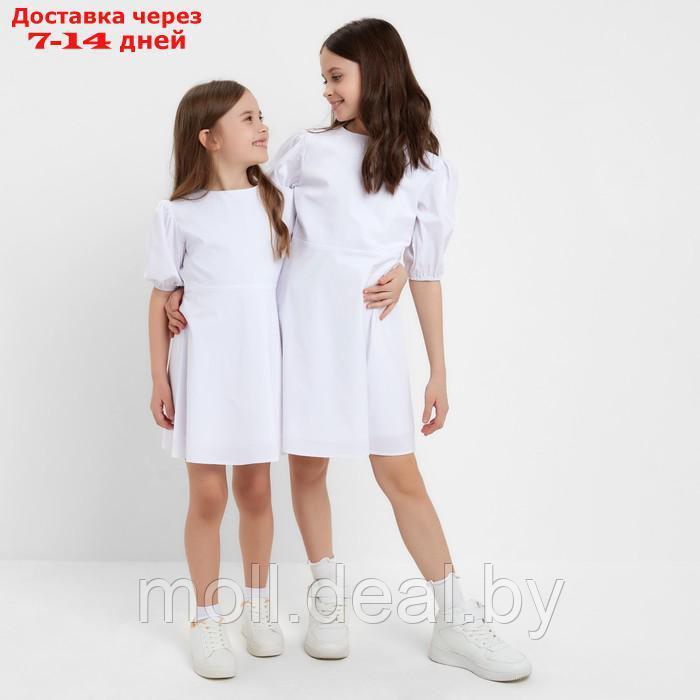 Платье для девочки MINAKU, цвет белый, рост 128 см - фото 6 - id-p202612264