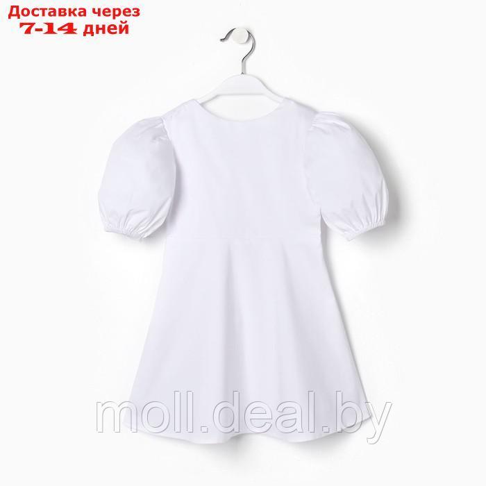 Платье для девочки MINAKU, цвет белый, рост 128 см - фото 7 - id-p202612264