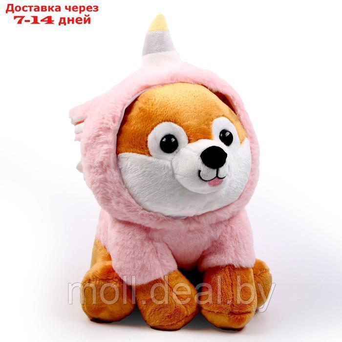 Мягкая игрушка "Собака" в костюме единорога, 30 см - фото 1 - id-p202612305