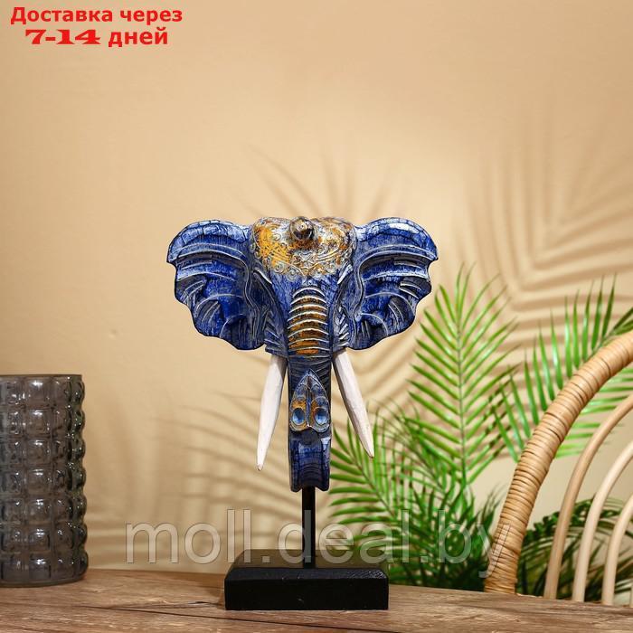 Сувенир "Голова слона" на подставке, албезия 40 см - фото 2 - id-p202611317