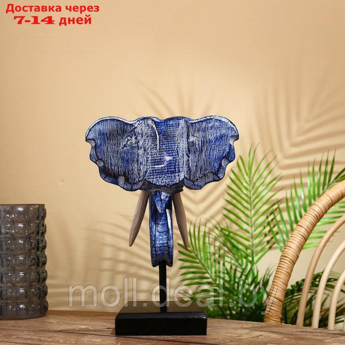 Сувенир "Голова слона" на подставке, албезия 40 см - фото 3 - id-p202611317