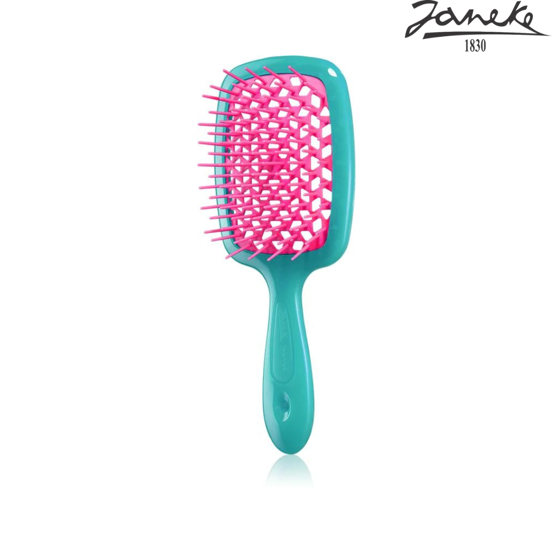 Расческа массажная Janeke Superbrush Small Turquoise - фото 1 - id-p202642651