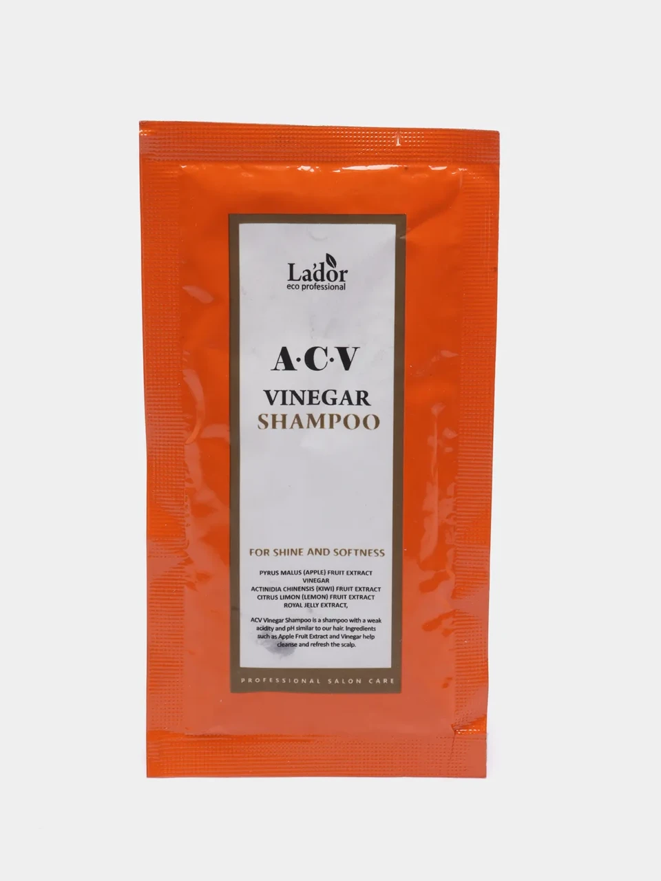 ПРОБНИК Шампунь для волос с яблочным уксусом LA'DOR ACV VINEGAR SHAMPOO 10 мл