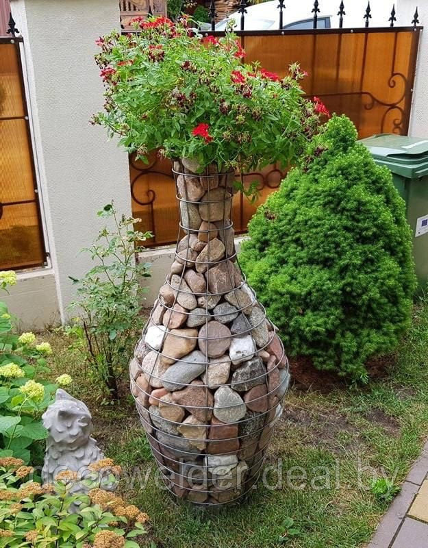 Садовая фигура ваза - Габион - фото 6 - id-p121206654
