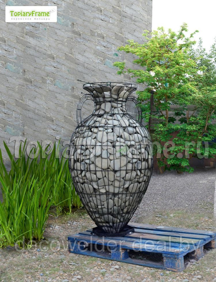 Садовая фигура ваза - Габион - фото 8 - id-p121206654