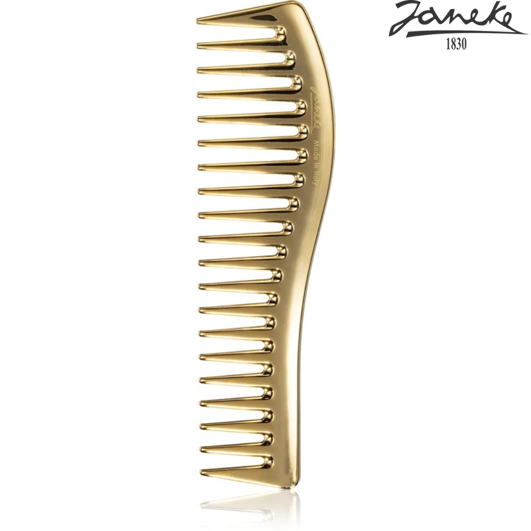 Гребень для волос Janeke Gold Haircomb Золотой