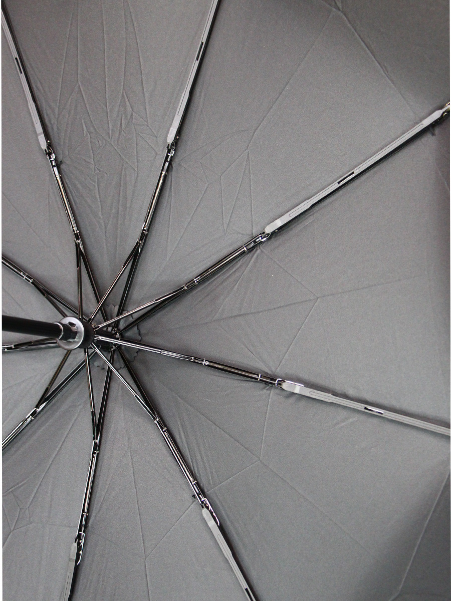 Зонт автоматический ветрозащитный черный "Popular" арт. 731 (анти-ветер) с декоративной ручкой - фото 9 - id-p182027884