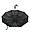 Зонт черный полуавтомат "Popular" арт. 1083L с системой защиты Анти-ветер с изогнутой ручкой, фото 6