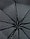Зонт черный полуавтомат "Popular" арт. 1083L с системой защиты Анти-ветер с изогнутой ручкой, фото 10
