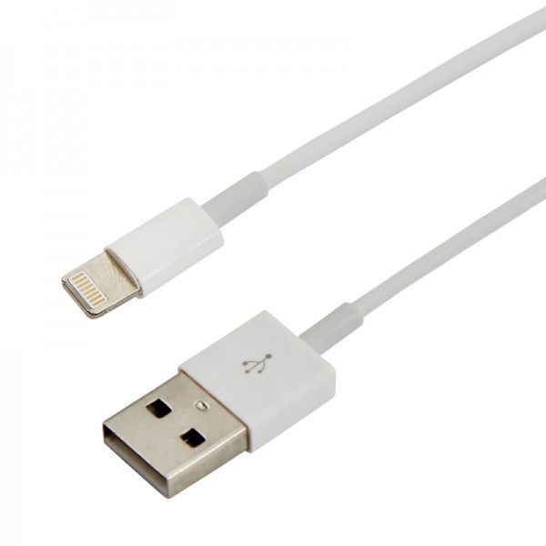 Кабель Lightning - USB Rexant (1 м) Белый - фото 1 - id-p202646546