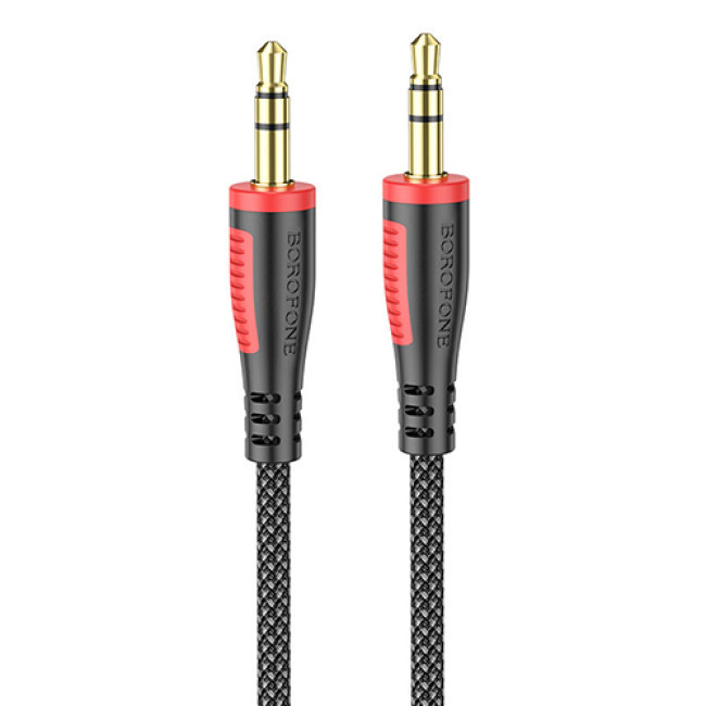 Аудио-кабель AUX Borofone BL14, длина 2 метра (Чёрный) - фото 1 - id-p202646595
