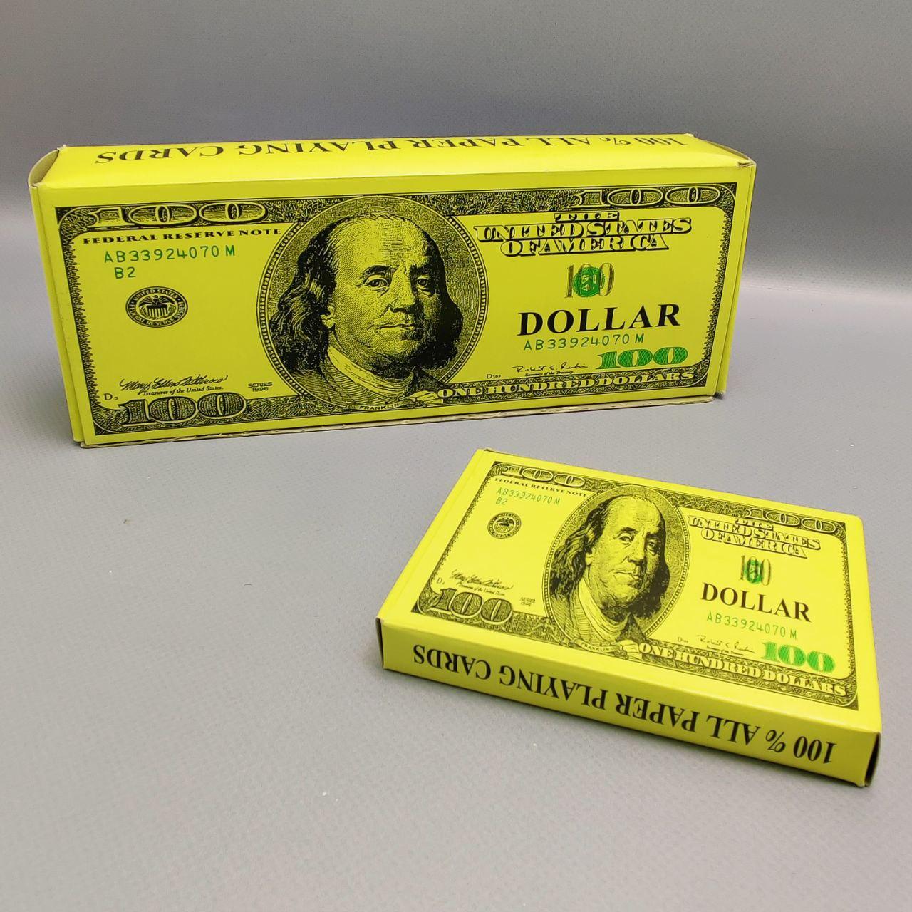 Карты игральные "Dollar" / 2 колоды по 54 шт. / пластиковое покрытие - фото 2 - id-p202651671
