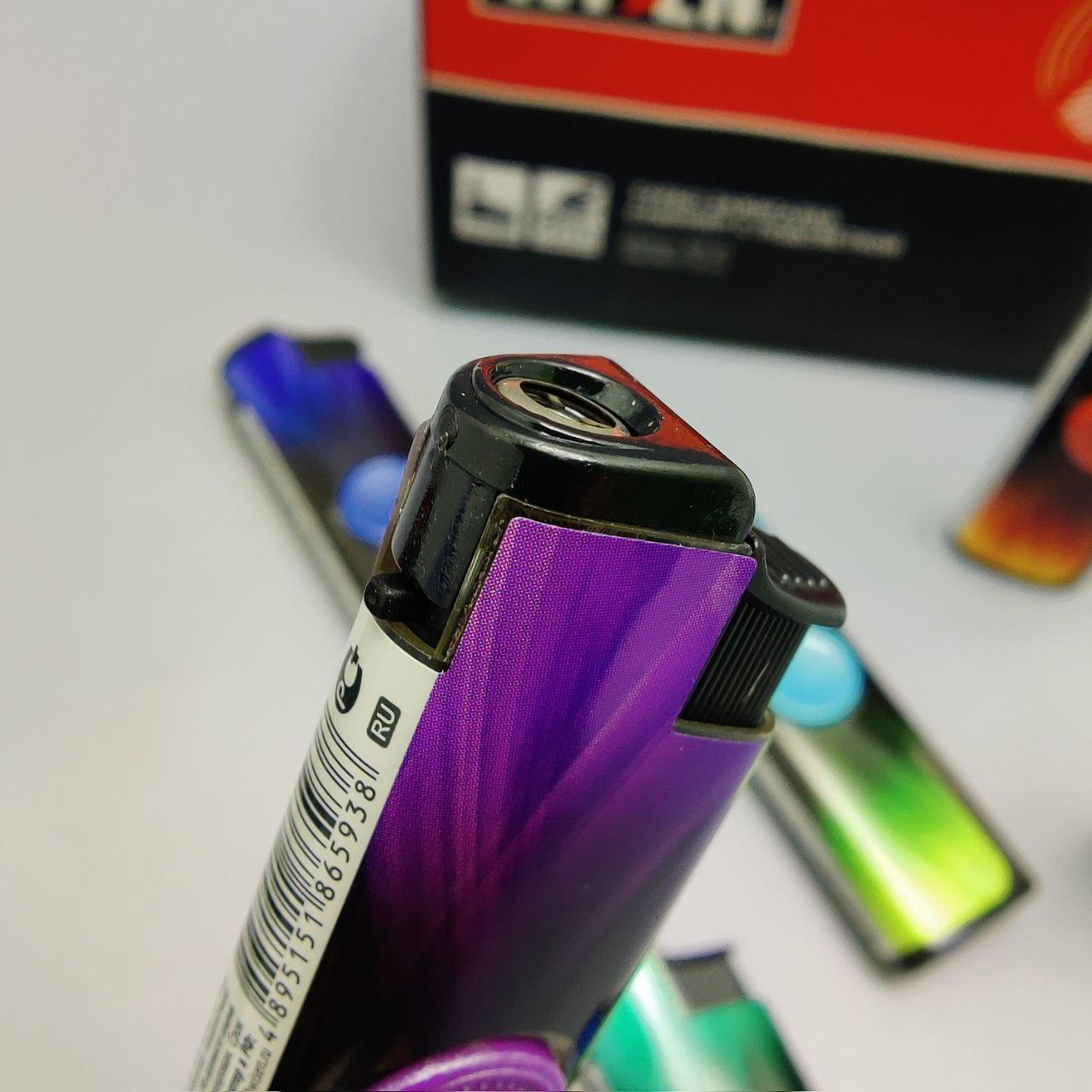 Зажигалка - антистресс спиннер газовая с подсветкой Wisen / SPINNER Turbo Фиолетовая - фото 10 - id-p202651675