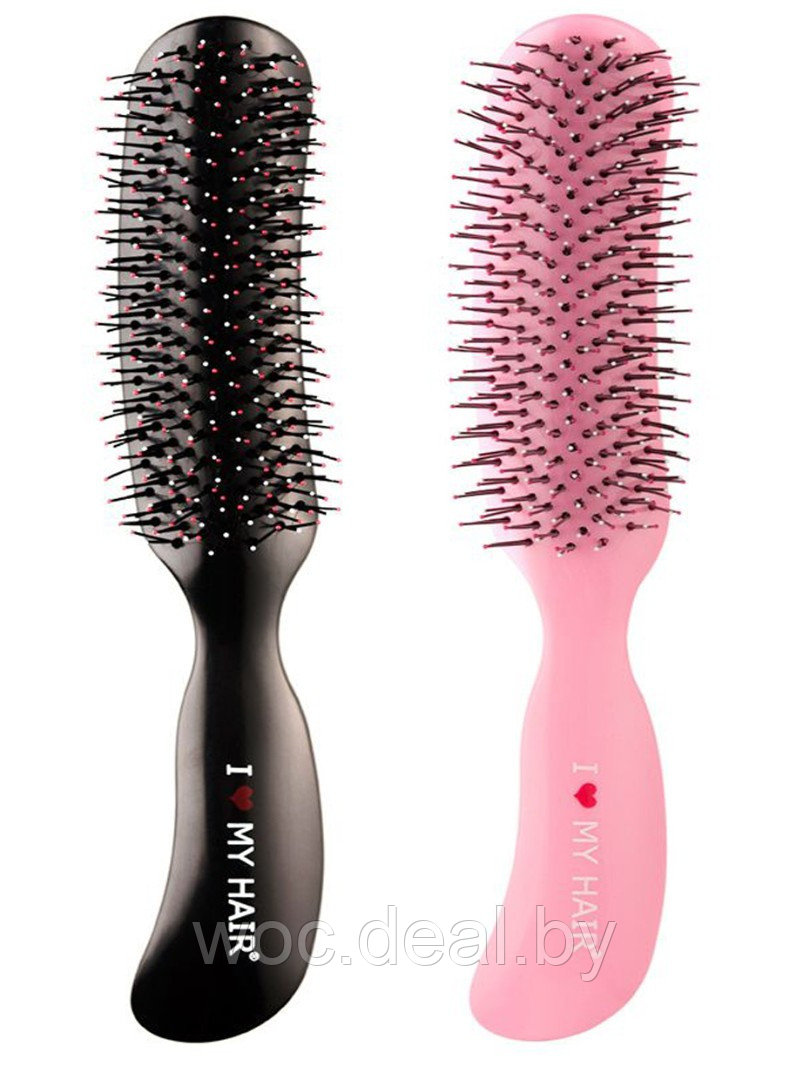 I Love My Hair Щетка для волос глянцевая Therapy Brush M, розовый - фото 1 - id-p179538162
