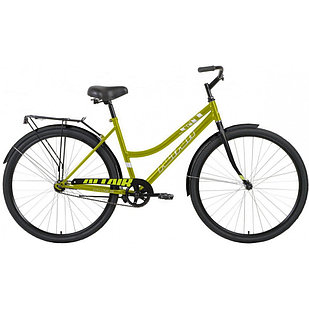 Велосипед ALTAIR CITY 28 low (28"1 ск. рост. 19") 2020-2021, зеленый/ч