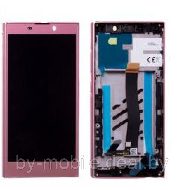 Экран (модуль) с рамой Sony Xperia L2 (розовый)