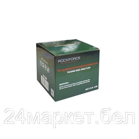 Насадка шлифовальная лепестковая 120х100мм(Grit 80) Rock FORCE RF-FD480S, фото 2