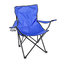 Кресло складное для кемпинга(подлокотники,подстаканник,сиденье 40х40см,каркас-стальная труба,сумка для